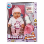 30011 Bebelou Tuvalet Zamanı Sesli Bebek Seti 35 cm -Sunman - 1