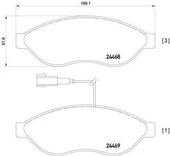 Fiat Ducato Ön Fren Balata (2006-2014) 2.2, 3.0 77364160 thumbnail 2