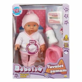30011 Bebelou Tuvalet Zamanı Sesli Bebek Seti 35 cm -Sunman - 6