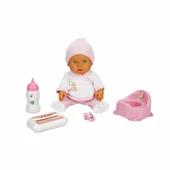 30011 Bebelou Tuvalet Zamanı Sesli Bebek Seti 35 cm -Sunman - 3