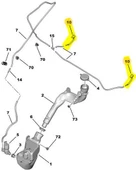 Citroen C3 Silecek Fiskiye Memesi Arka (2016-2020) 1.2, 1.6 VTI, 1.6 HDI, 1.2 VTI 9808301880 - 1