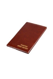 Gülpaş Pansiyon Nöbet Defteri Ciltli Suni Deri - 1