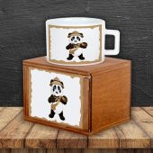 Panda Masa Lambası Panda Defter Panda Kutulu Kupa Hediye Seti - 2