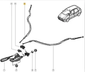 Renault Megane Scenic Arka Sol El Fren Teli (1999-2003) 1.6, 1.9, 2.0 7700432012 - 1