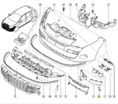 Renault Megane Ön Tampon Çeki Kapak (2009-2012) 1.4, 1.6, 1.5 DCI 511800001R thumbnail 2