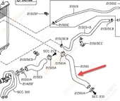 Renault Koleos Motor Radyatörü Üst Hortum (2009-2012) 2.0 21501JG700 - 1