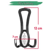 4 ADET Seçil Krom Metal Portmanto Vestiyer Duvar Dolap Elbise Mobilya Kapı Askısı Askılığı - 2