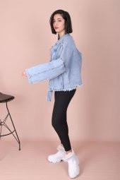 Aktuel Giyim 5114-1 Fermuarlı Torba Cep Ceket - 3