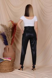 Aktuel Giyim 3721 Yüksek Bel Kuşaklı Pantolon - 5