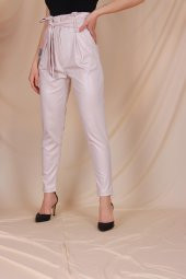 Aktuel Giyim 3721 Yüksek Bel Kuşaklı Pantolon - 9