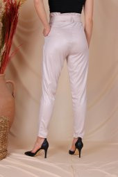 Aktuel Giyim 3721 Yüksek Bel Kuşaklı Pantolon - 12