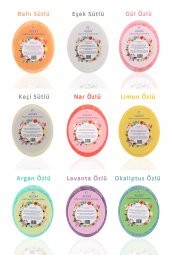 Doğal El Yapımı Argan Özlü Sabunlu Vücut Duş Süngeri 125 Gr - 2