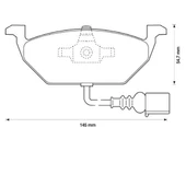 Volkswagen Polo Ön Fren Balata (2001-2020) 1.4, 1.6, 1.2, 1.0, 1.6 TDI, 1.2 TSI, 1.4 TDI, 1.2 TDI 1K0698151D - 4