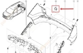 Dacia Lodgy Arka Tampon Çeki Kapak (2013-2022) 1.6, 1.2, 1.5 DCI 511656233R - 2