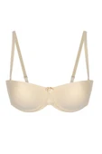 Nbb Balenli Desteksiz Straplez Kaplı Sütyen - 5