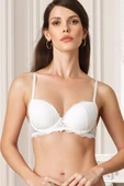 Pierre Cardin 6200 Madrid Balenli Desteksiz Dantelli Tek Sütyen - 1