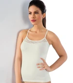 LÜX DRM 3610 Bamboo Dantelli İp Askılı Atlet - 1