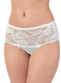 LÜX DRM 2503 Kadın Pamuklu Dantelli Likralı Bato Slip Külot - 5