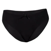 Yıldız 3911 Siyah Likralı Bambu Kadın Bikini Külot - 1