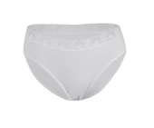Yıldız 3526 Beyaz Beli Dantelli Kadın Bikini Külot - 1