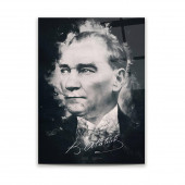 Glass Art Concept Atatürk Silüeti 50x70 cm Cam Tablo - 2