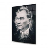 Glass Art Concept Atatürk Silüeti 50x70 cm Cam Tablo - 4
