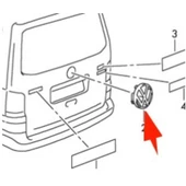 Volkswagen Caddy Bagaj Kaput Yazi/Arma (2003-2012) 2.0 SDI, 1.9 TDI 2K0853630B thumbnail 1