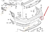Volkswagen Passat Arka Tampon Çeki Kapak (2011-2016) 1.8, 1.4TSI, 1.6 TDI, 2.0 TDI 3AE807441A - 2