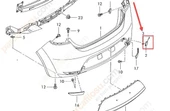 Seat Leon Arka Tampon Çeki Kapak (2005-2009) 1.6, 1.4TSI, 1.9 TDI, 2.0 TDI 1P0807441 - 2