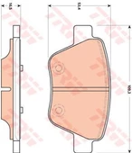 Volkswagen Beetle Arka Fren Balatasi (2013-2015) 1.4TSI, 2.0 TSI 5K0698451 - 2