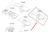 Hyundai Matrix Arka Kapi Cam Düğmesi (2005-2008) 1.6, 1.5 CRDI 9358017510YN - 1