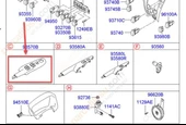 Hyundai Tucson Düğme Kapi Ön Cam (2004-2010) 2.0, 2.0 CRDI 935702E250Z9 - 3