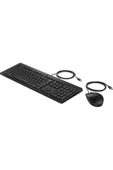HP 225 286J4AA USB Kablolu Klavye ve Mouse Seti - Siyah - 2