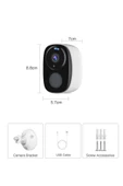 WİFİ GECE GÖRÜŞLÜ ÇİFT YÖNLÜ SES 2K AKILLI KAMERA WATERPROF 5000MAH DAHİLİ BATARYA - 3