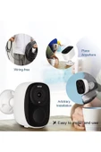 WİFİ GECE GÖRÜŞLÜ ÇİFT YÖNLÜ SES 2K AKILLI KAMERA WATERPROF 5000MAH DAHİLİ BATARYA - 7