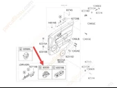 Kia Soul Ayna Kumanda Düğme (2011-2014) 1.6 935852K000WK - 2