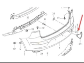 Seat Altea Arka Tampon Çeki Kapak (2004-2007) 1.6, 1.9, 2.0, 2.0 TDI 5P0807441A - 1