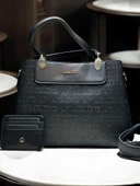 Armine Kartlık ve Bileklik Hediyeli El Ve Kol Çantası Suni Deri Bayan Omuz Çantası VS.BLKT.0055 thumbnail 1