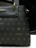 Armine Kartlık ve Bileklik Hediyeli El Ve Kol Çantası Suni Deri Bayan Omuz Çantası VS.BLKT.0054 thumbnail 5