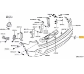 Nissan Qashqai Arka Tampon Çeki Kapak (2010-2014) 1.5 DCI 85071BR10A - 2