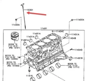 Toyota Avensis Yağ Çubuğu (1997-2010) 1.8, 1.6 153010D010 - 1