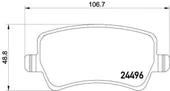 S-Max Arka Fren Balatasi (2006-2015) 2.0 TDCI DURATORG 30742516 - 2