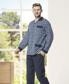 Kly 4016 Apaj Yaka Erkek Pijama Takımı - 1