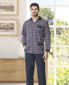 Kly 4016 Apaj Yaka Erkek Pijama Takımı - 2