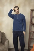 Kly 7301 Polar Midi Yaka Pijama Takım - 1
