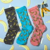 Pinksof SC4090-3K Muz02 Kadın 3'lü Hikaye Çorap - 1