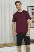 KLY 7618 Erkek Midi Yaka 3'lü Pijama Takımı - 2
