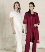 Artış 3405 3'Lü Sabahlık Pijama Takımı - 1