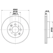 Honda Civic Ön Fren Disk (1996-2006) 1.6, 1.4 45251SK7A10 - 1