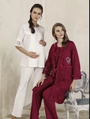 Artış 3403 Sabahlıklı Lohusa Pijama Takımı - 1